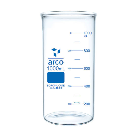 TALL FORM BEAKER WITHOUT SPOUT 1000 ml