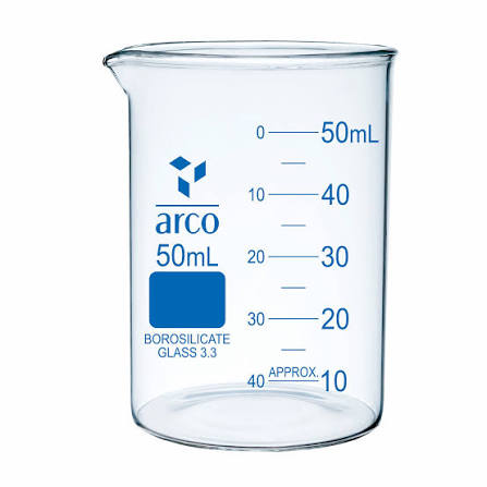 LOW FORM BEAKER WITH SPOUT 25ml